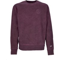 12 Galaxies Faded Crewneck herensweatshirt met ronde hals Wijnrood