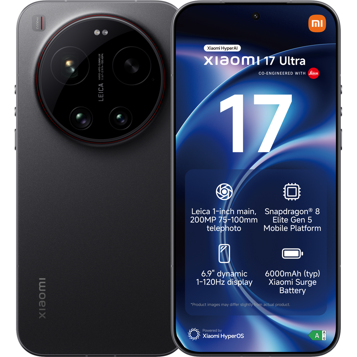 XIAOMI 17 Ultra 16GB RAM - 512 GB Zwart