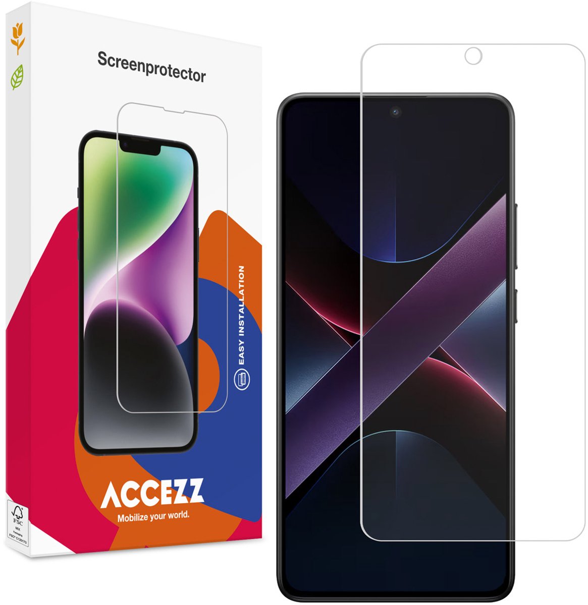 Accezz Gehard Glas Screenprotector voor de Xiaomi Poco X7 Pro