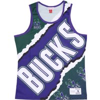 Basketbaltanktop voor heren Nba Jumbotron 2.0 Mesh Tank Hardwood Classics Milbuc