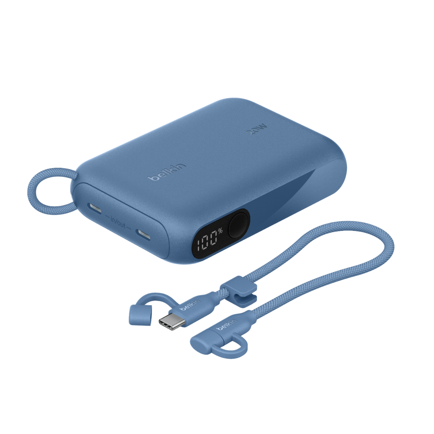 Belkin 10000 Mah Powerbank 20 Watt Met Display – Blauw