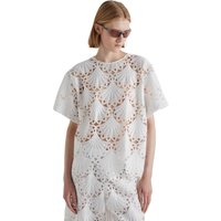 Blauwe vrouw Meimeij lace macrame