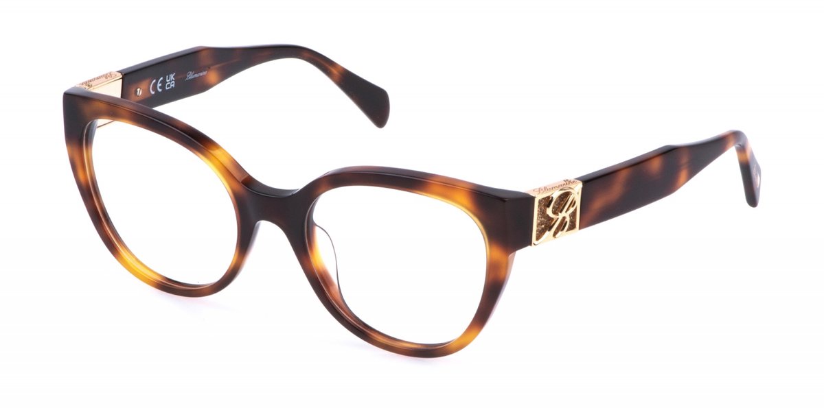 Blumarine VBM873S Avana scura lucida 52/19/140 WOMAN Brilmonturen
