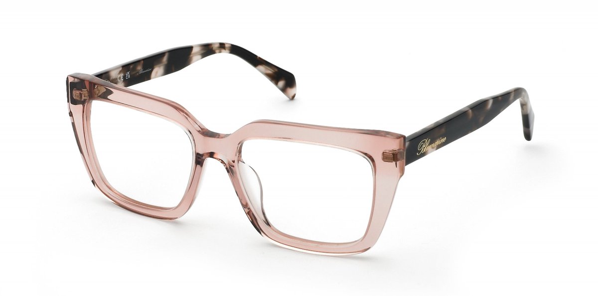Blumarine VBM881 Rosa trasparente lucido 53/17/140 WOMAN Brilmonturen