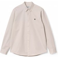 Carhartt Wip l/s madison shirt- moonbeam / zwart