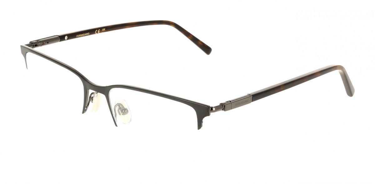 Ferragamo SF2238 Black/dark ruthenium 55/19/145 MAN Brilmonturen