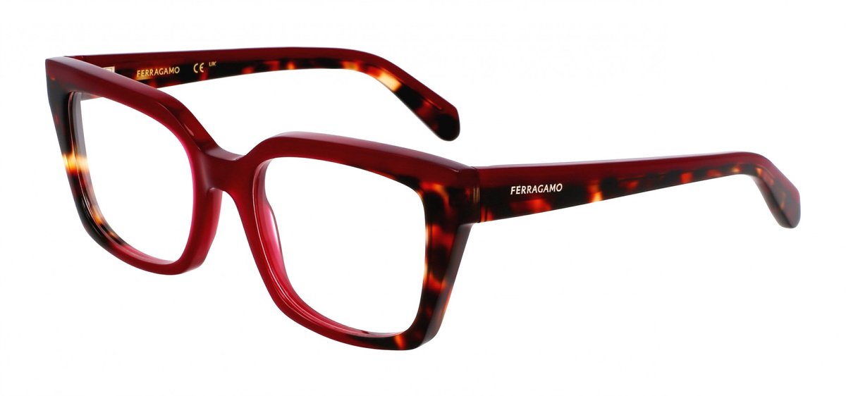 Ferragamo SF3010 Opaline burgundy/red tortoise 52/19/140 WOMAN Brilmonturen