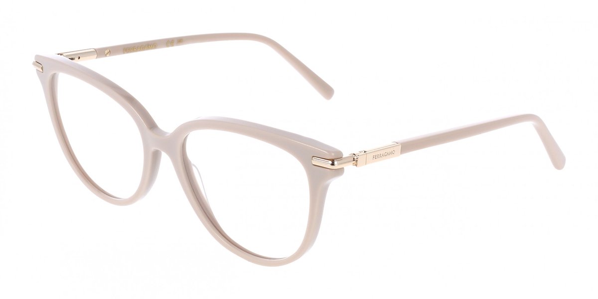 Ferragamo SF3026 Beige 55/17/140 WOMAN Brilmonturen