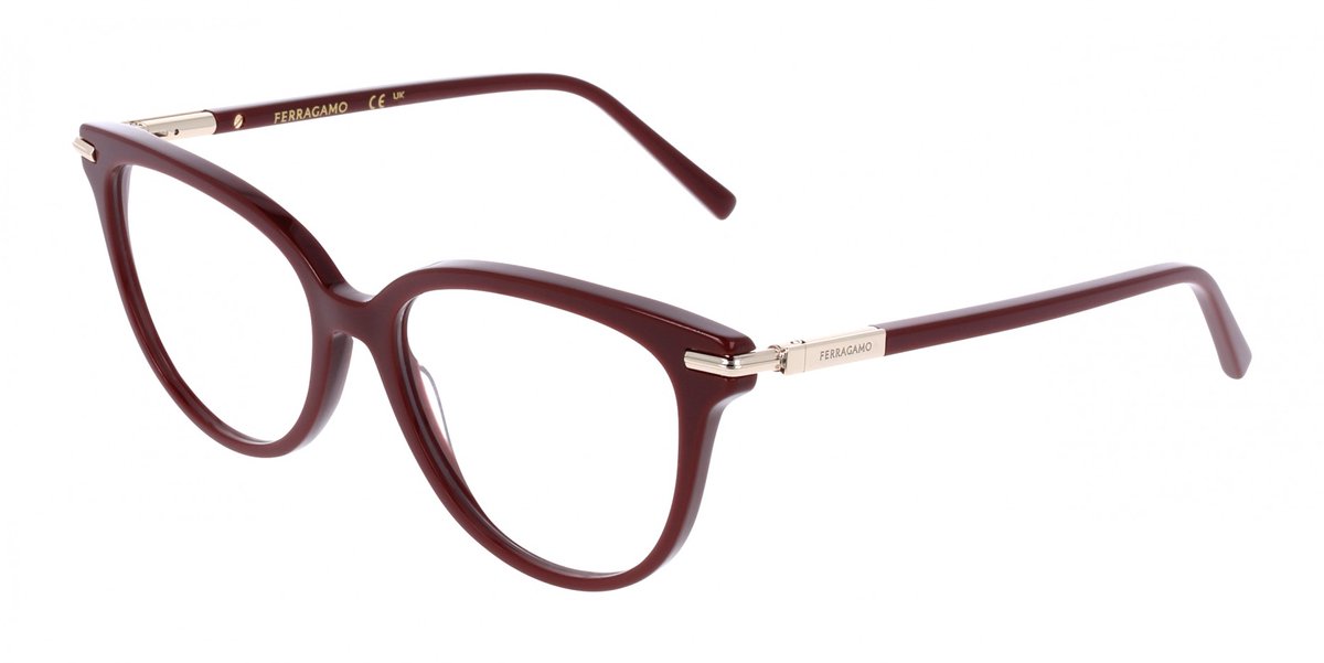 Ferragamo SF3026 Burgundy 55/17/140 WOMAN Brilmonturen