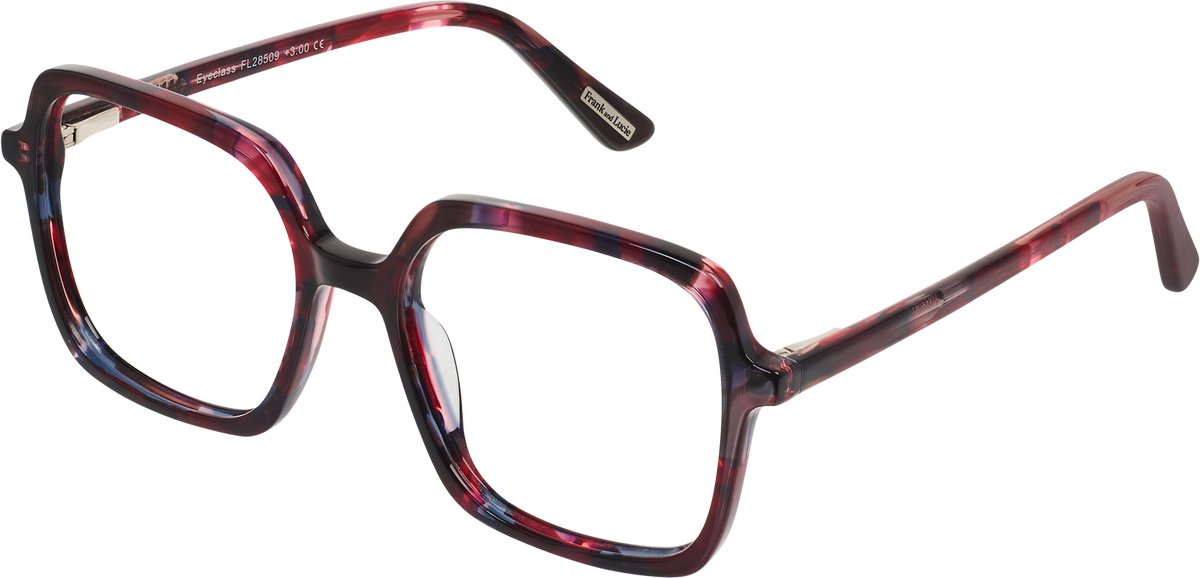Frank and Lucie Eyeclass leesbril + soft pouch cherry dusk +2