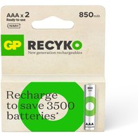 GP ReCyko+ Oplaadbare AAA Micro Batterijen 850mAh (2-pack)