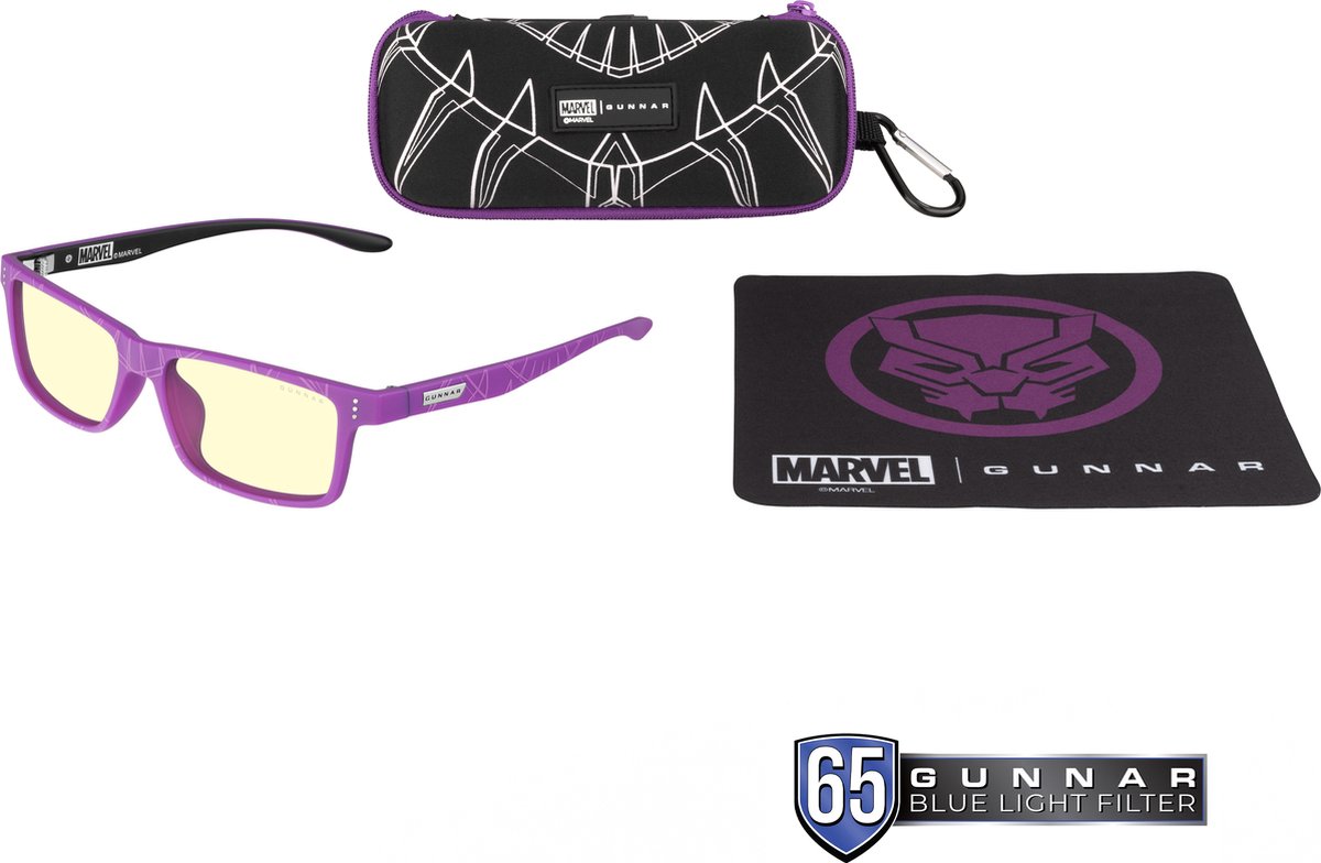 GUNNAR - Cruz Kids Medium (age 8-12) Gaming Bril - Computerbril - Blauw Licht Bril - Blue Light Glasses Zonder Sterkte Amber