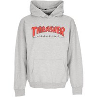 Herenhoodie Outlined Hoodie Light Steel/rood