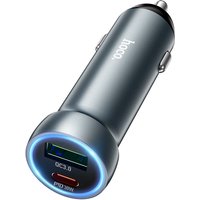 Hoco snellader voor in de auto - 1x USB-A & 1x USB-C poort