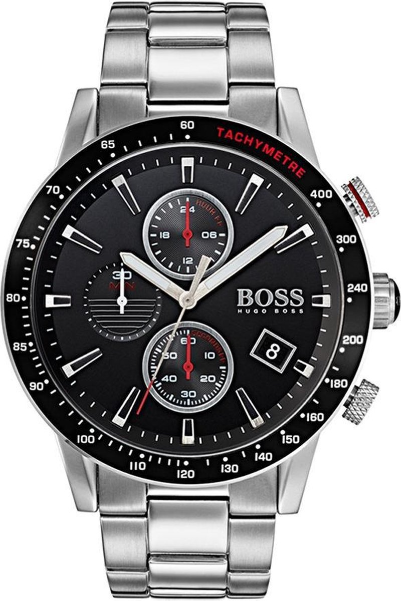 Hugo Boss  HB1513509 Rafale Horloge - Staal - Zilverkleurig -  Ø44 mm