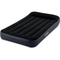 Intex Pillow Rest Classic 64146ND, Eenpersoons Luchtbed 99 cm Breed, Met Verhoogd Hoofdeinde, Comfortabel Slapen, Voor Logees en Camping, Zwart
