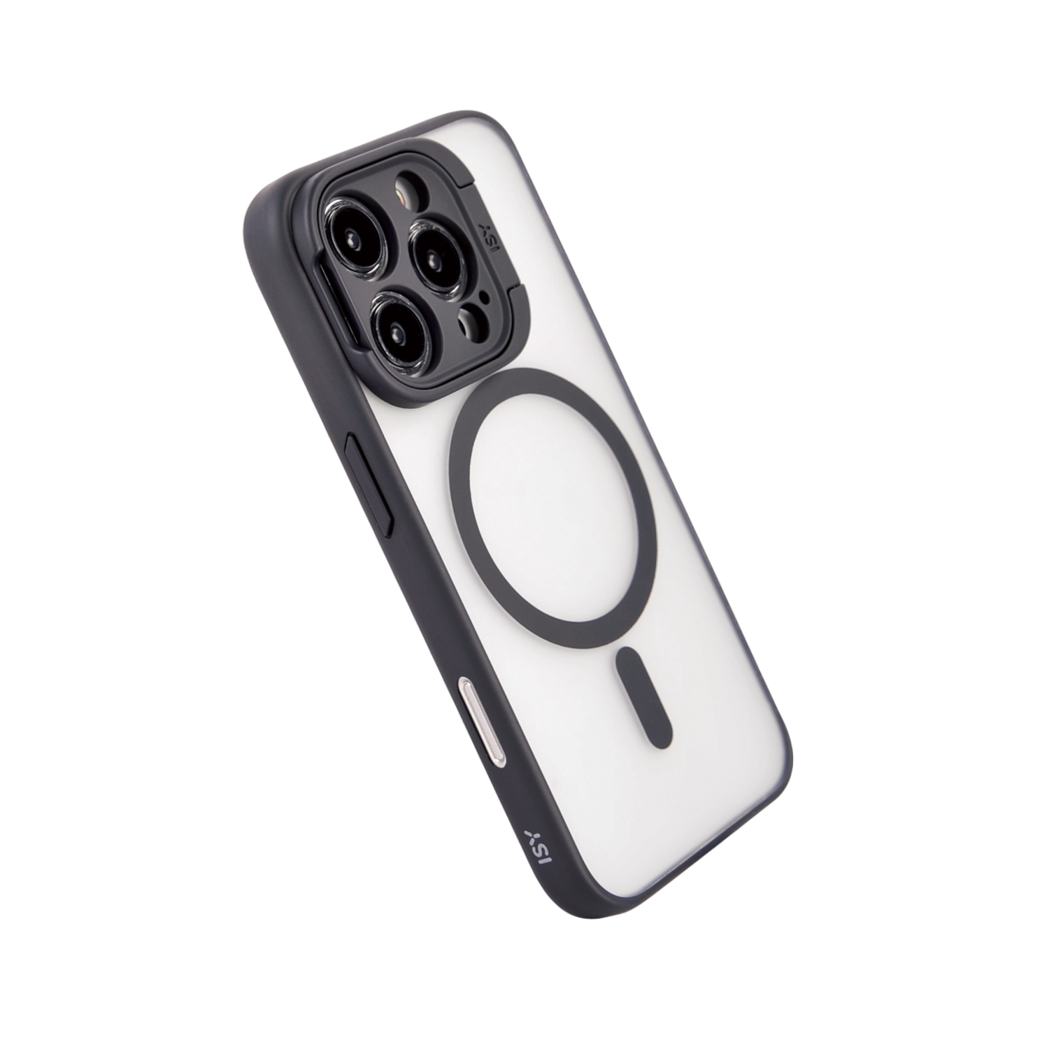ISY Isc-2452 Magisy Cover Voor Apple Iphone 16 Pro Smokey Black