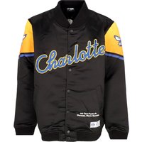 Jacket Bomber Man Nba Ce Snap Satin Jacket Chahor Black/original Teamkleuren