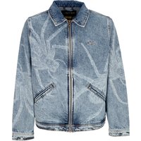 Jeans Men Spider Denim Ally Jacket Blue Bleach