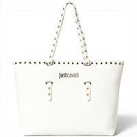 Just Cavalli Shopping bag jc Mini Eyelets vrouw wit leer