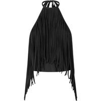 kano's en top vrouw Pinko - cerea top viscose canvas - zwart