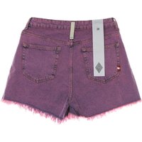Korte damesjeans Short Ivy Denim Overdye Lila