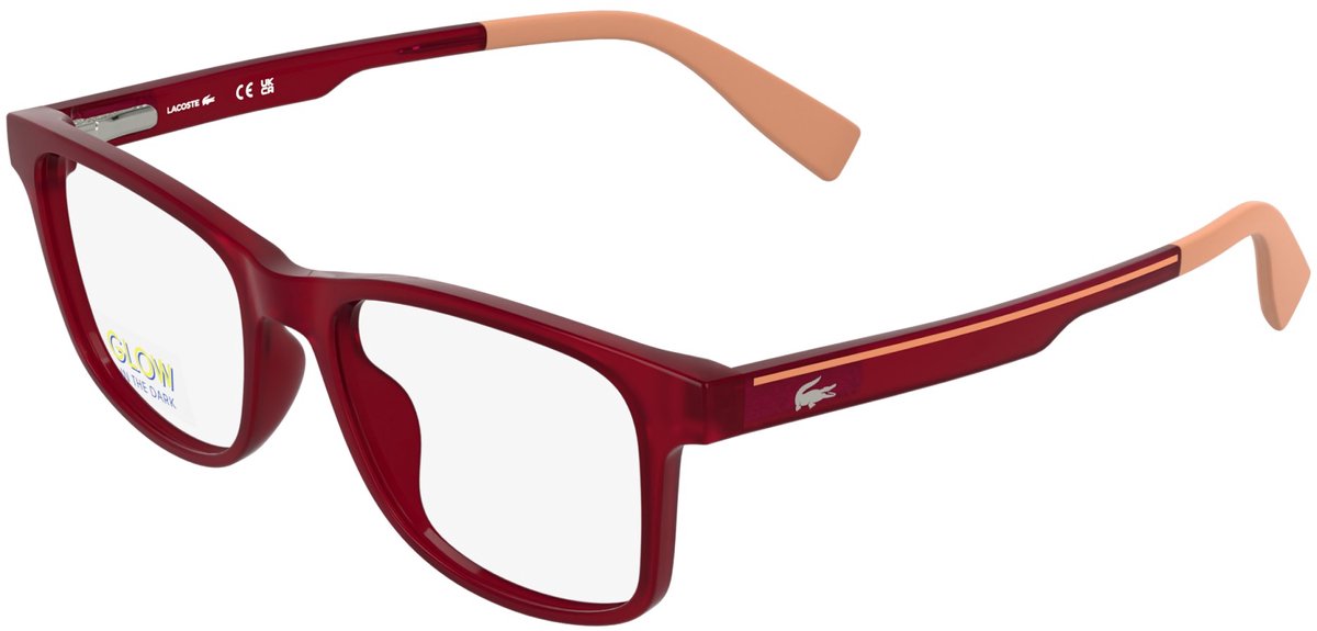 Lacoste L3663 Transparent red lumi 47/15/135 CHILD Brilmonturen