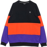 Level Crewneck heren lichtgewicht sweatshirt met ronde hals zwart