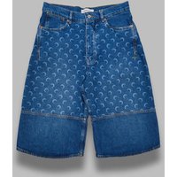 lichtblauwe denim bermuda