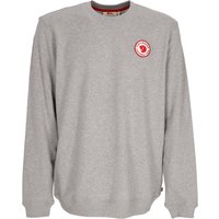 Lichtgewicht herensweatshirt met ronde hals 1960 logobadge trui grijs gemeleerd