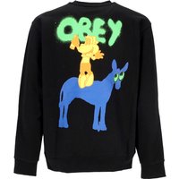 Lichtgewicht herensweatshirt met ronde hals Donkey Premium French Terry Crew Black