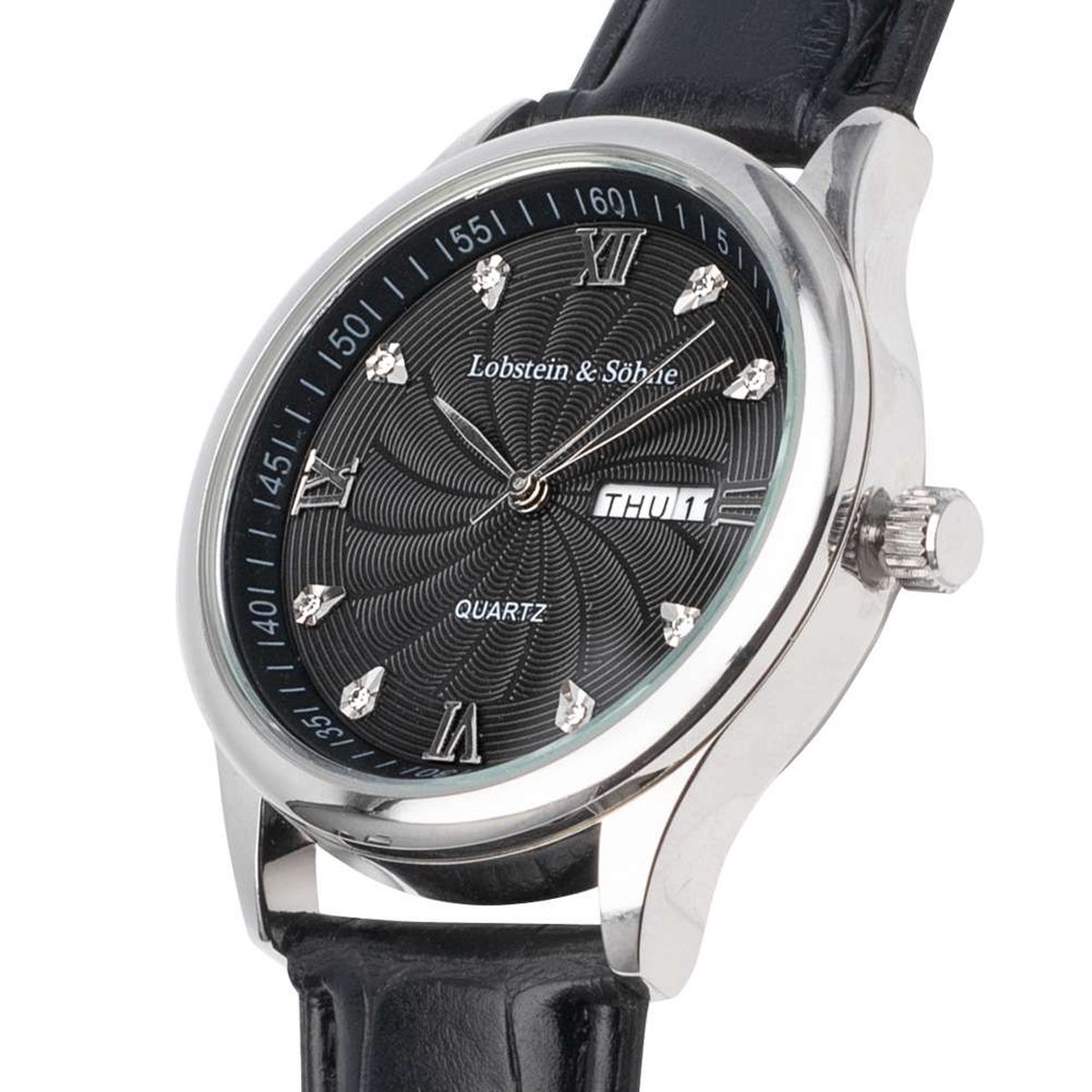 Lobstein & Söhne ® "Augustus" Horloge zwart