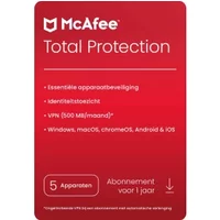 McAfee Total Protection | 5 Apparaten | 1 Jaar