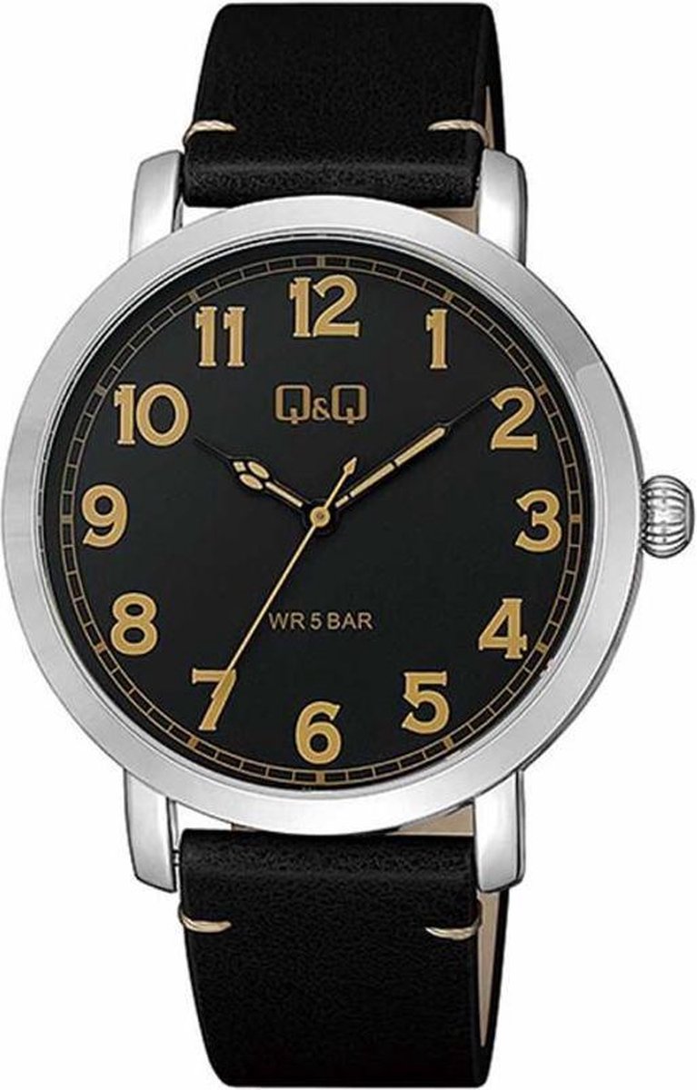 Mooi horloge Q&Q QB28J325Y-zwart