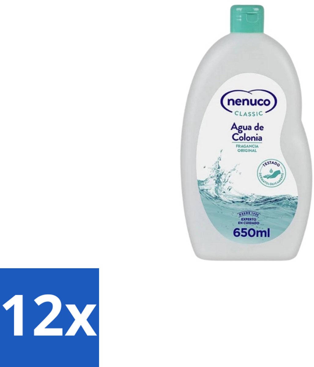 Nenuco – Eau de Cologne – Klassiek – 650 ml - Voordeelverpakking - 12 stuks