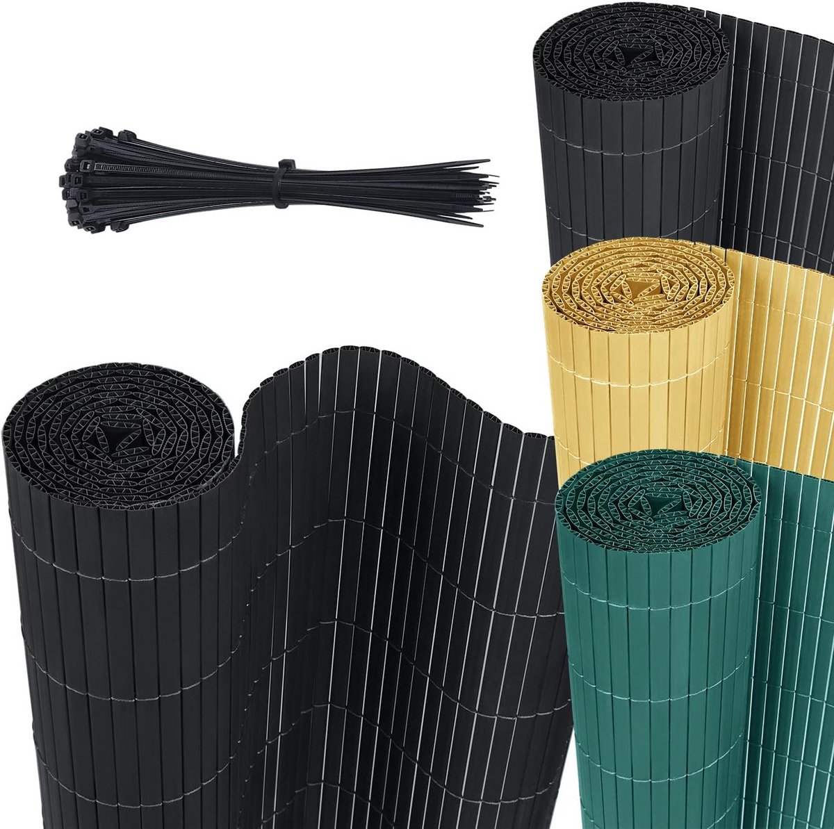 Ondoorzichtige PVC Zichtschermmat voor Tuin en Balkon - Wind- en Inkijkbescherming