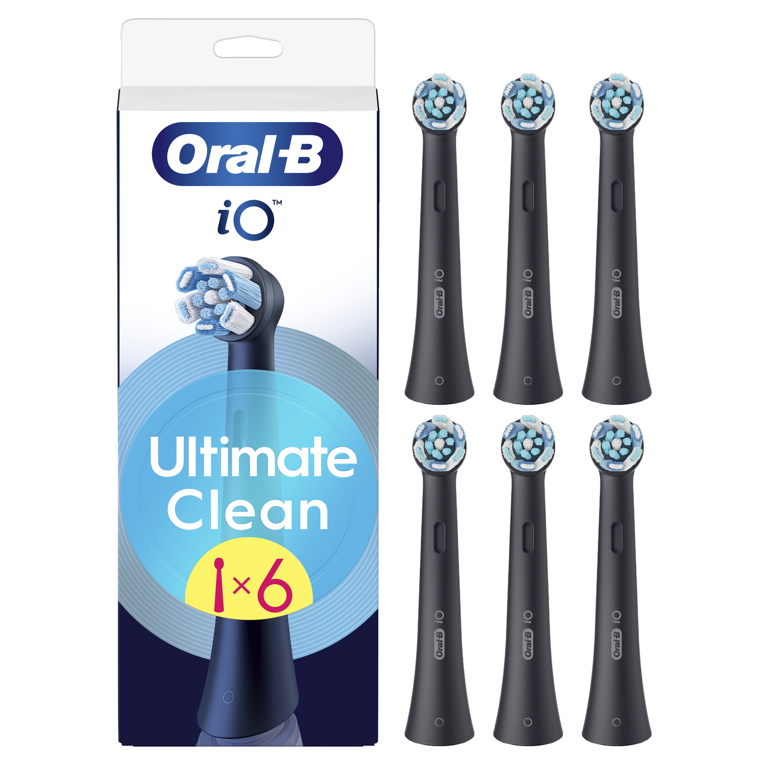 Oral-B Opzetborstels iO Ultimate Clean Zwart - 6 stuks