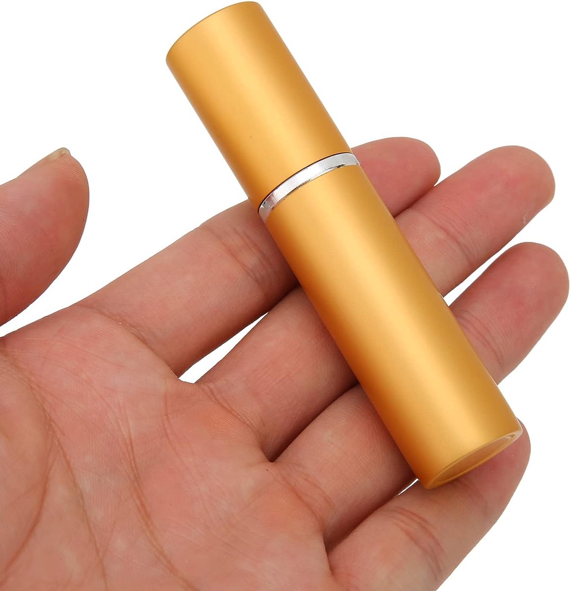 Parfum Verstuiver 10ML – Hervulbaar Mini Parfumflesje – Reisverstuiver – Goud – Compact & Lekvrij