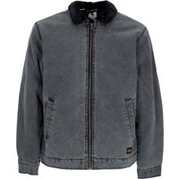 Parker canvas jack, gewassen zwart werkkledingjack voor heren