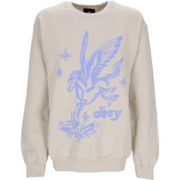 Pegasus Old School Crew Sand damessweater met ronde hals