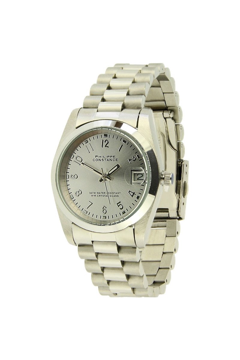 PHILIPPE CONSTANCE "MEDIUM SILVER 1-12" PLAIN SILVER
