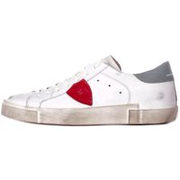Philippe Model Sneakers Witte azuurblauw