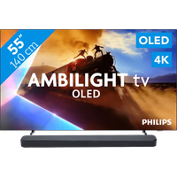 Philips Ambilight 55'' OLED760 4K (2025) + JBL Bar 300 M2 Zwart