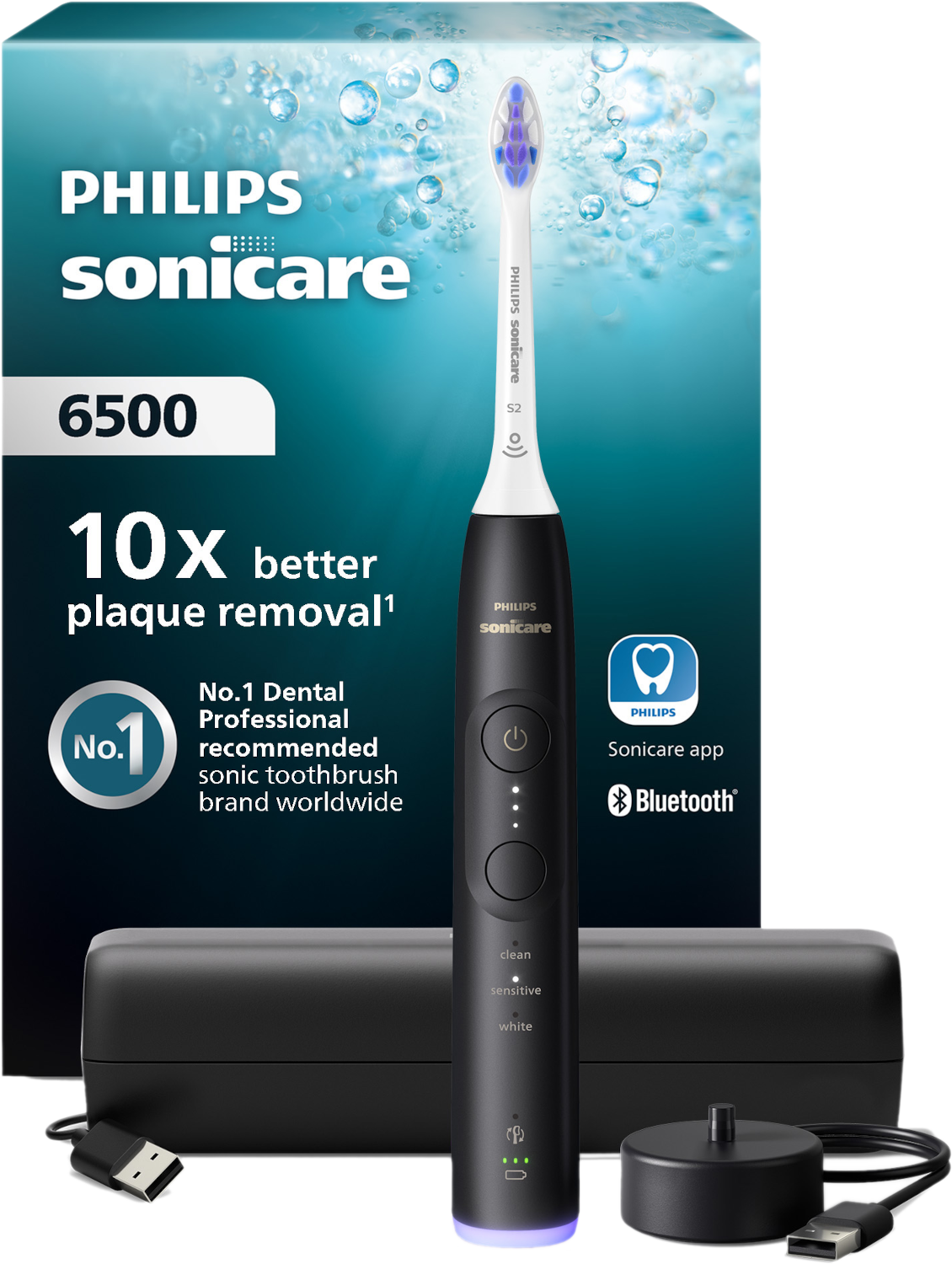 Philips Sonicare 6500 Series Hx7411/02 Elektrische Tandenborstel Zwart