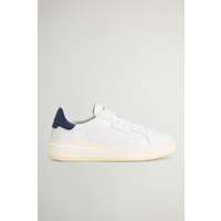pijl schoenen man wit-blauw