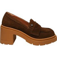 sa10196G9fcam313 Pollini Vrouw Suede Brown