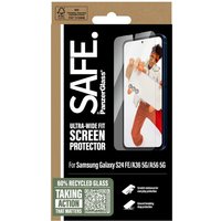 SAFE by PanzerGlass Ultra-Wide Fit Screenprotector voor de Samsung Galaxy S24 FE / A36 / A56