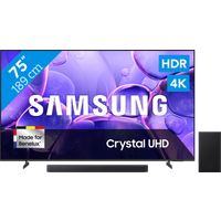 Samsung 75" Crystal UHD U8070F (2025) + Samsung HW-B450F Zwart