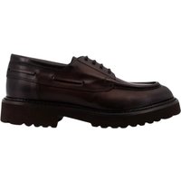 schoenen stringed laag man Doucal's - Derby boat parabout - bruin