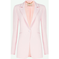 single-breasted jacket vrouw roze pastel